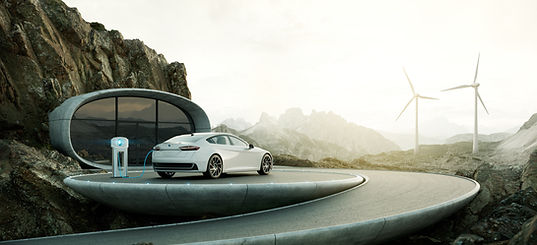 Futuristic Car Charging