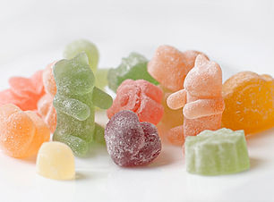 Bonbons gélifiés colorés