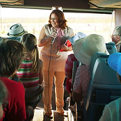 Guide in a Tourist Bus
