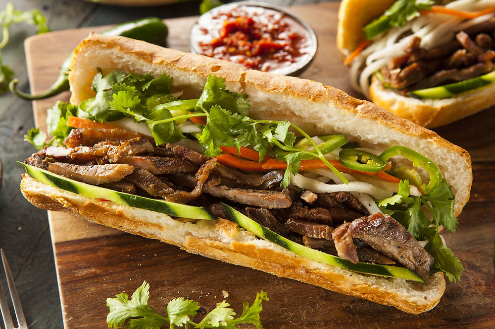 Banh mi, a traditional Vietnamese dish