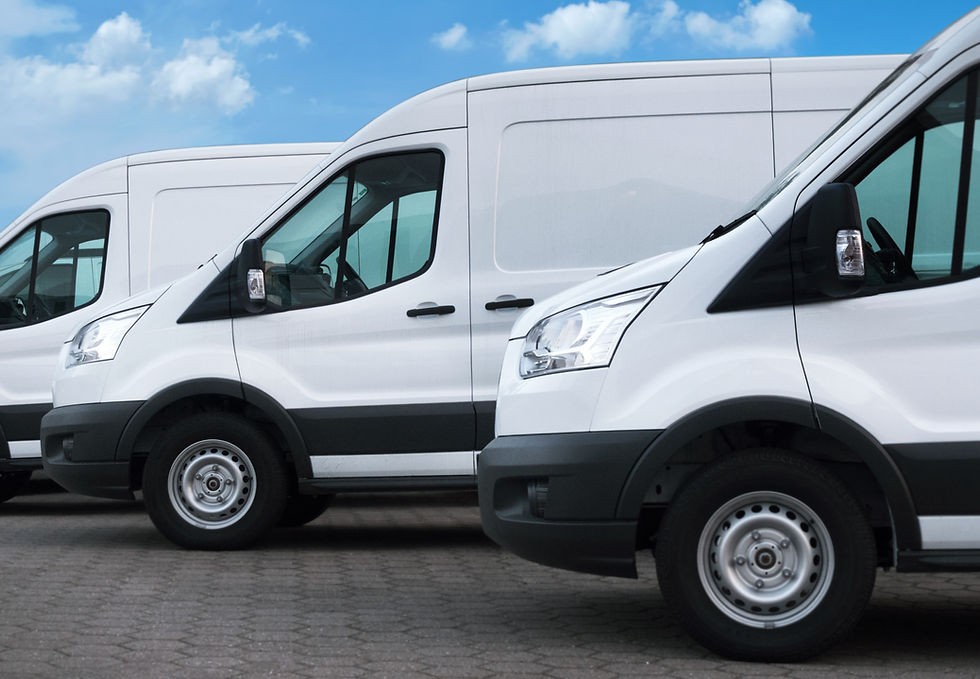 row of vans