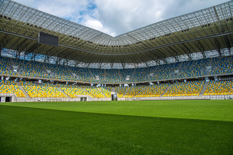 Leeres Stadion