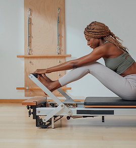 Pilates Practice on a Reformer