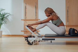 Pilates Practice on a Reformer