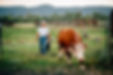 Farmer with Cow