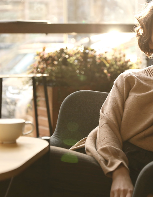 Woman in Cafe