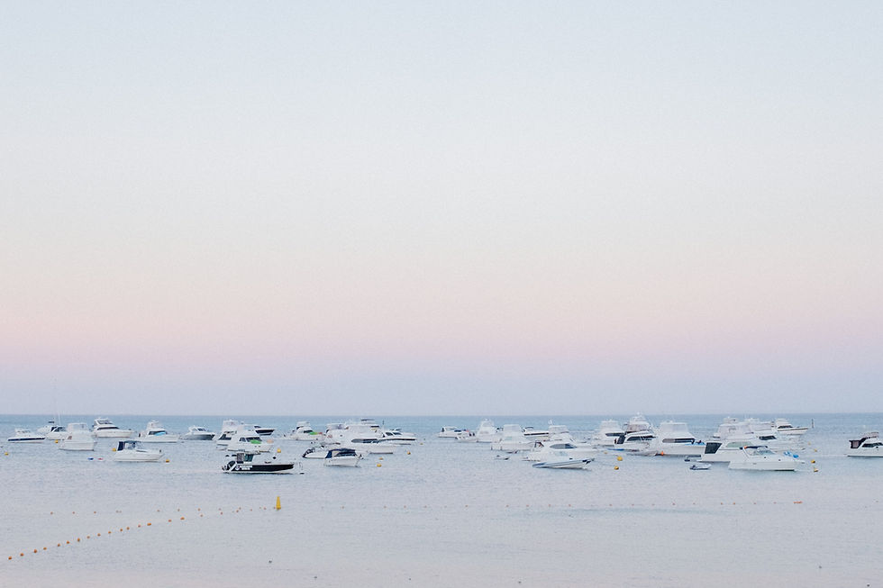 Yachts in th Ocean