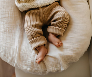 Baby in cozy outfit