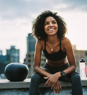 Happy Fitness Enthusiast