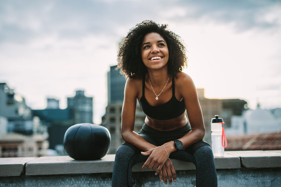 Happy Fitness Enthusiast