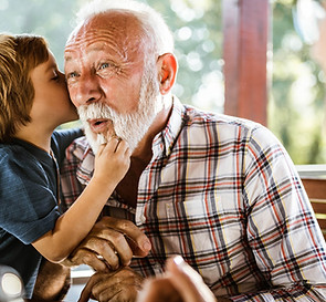 Whispering to Granddad