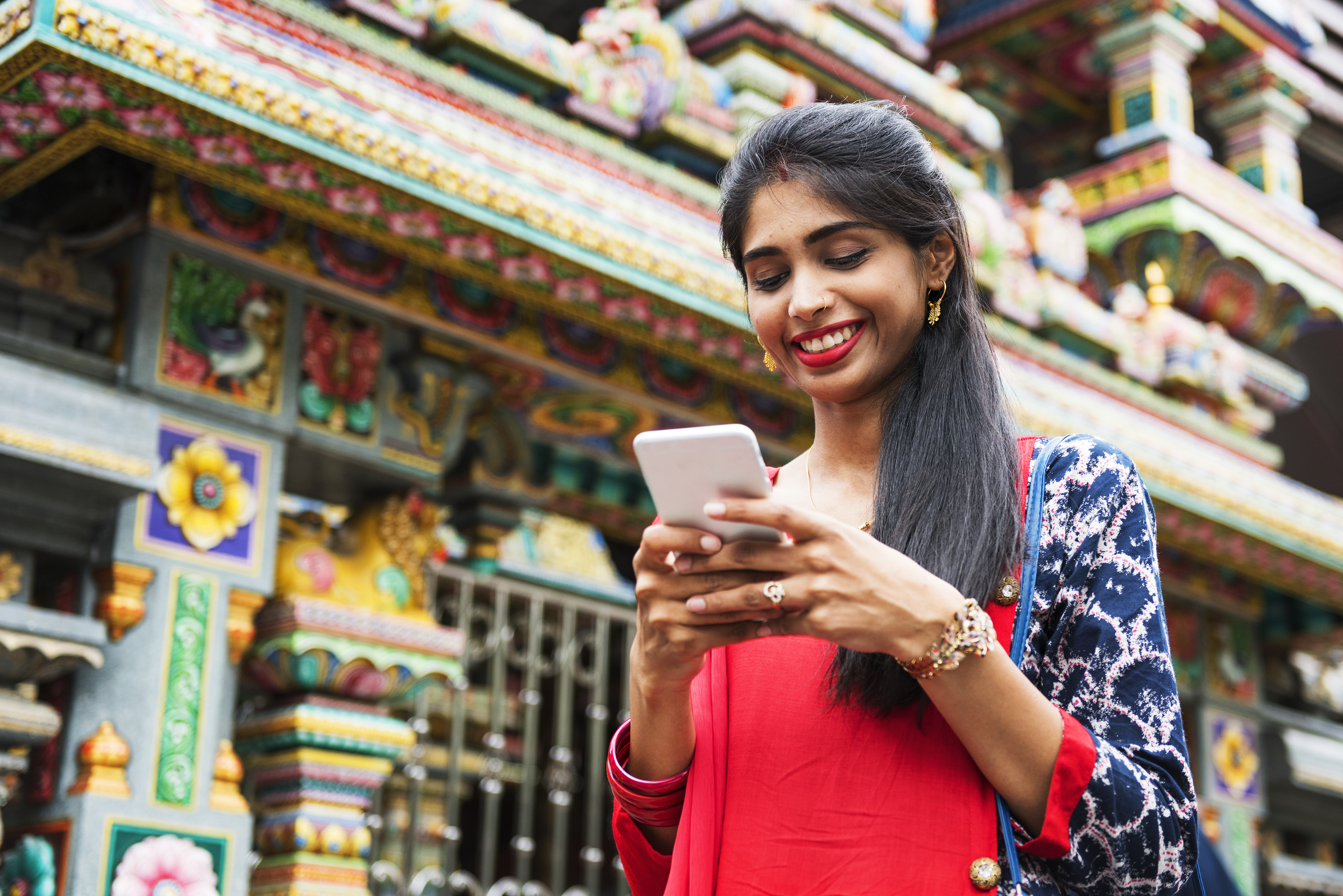 Person using mobile