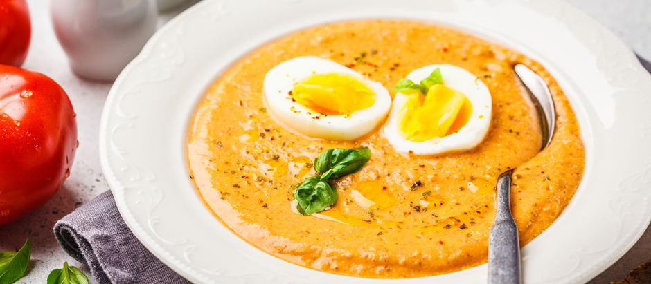 Cool, vibrant, and packed with Spanish flavor, this Ybor-style gazpacho with a seasoned boiled egg is a refreshing nod to Tampa Bay’s Andalusian roots—where every chilled spoonful tells a story.
