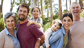 Happy Family in Nature