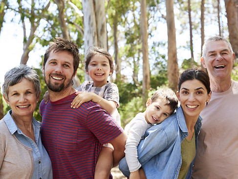 Happy Family in Nature