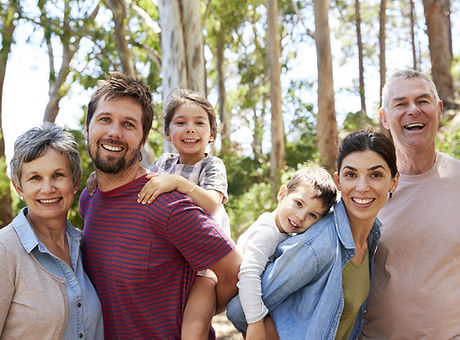 Happy Family in Nature