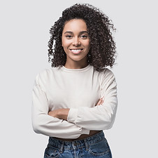 Portrait de femme confiante