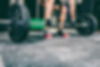 Deadlift excercise at the gym