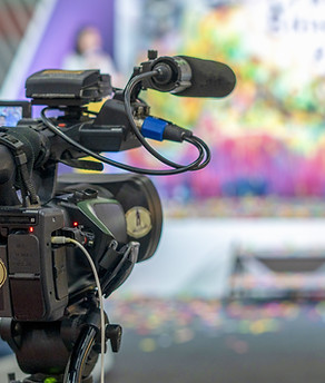 Cámara para filmar un programa de televisión