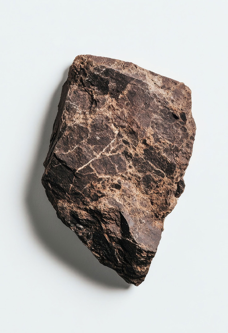 Rock on White Background
