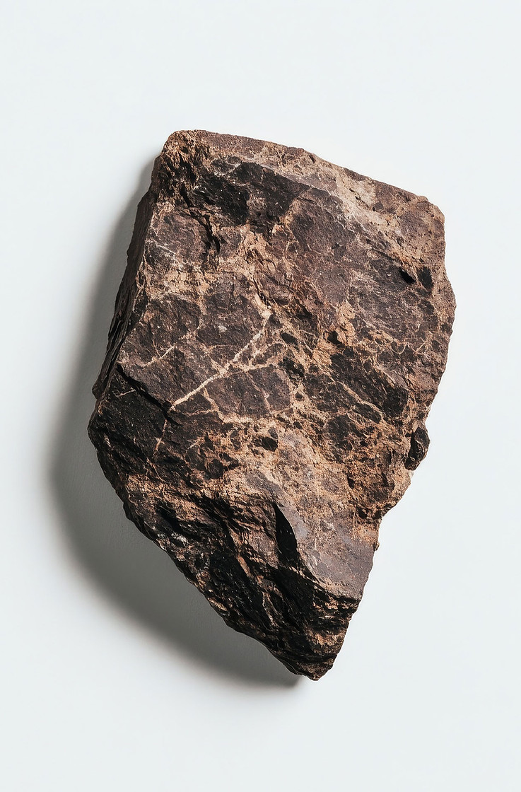 Rock on White Background