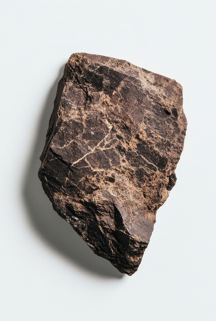 Rock on White Background