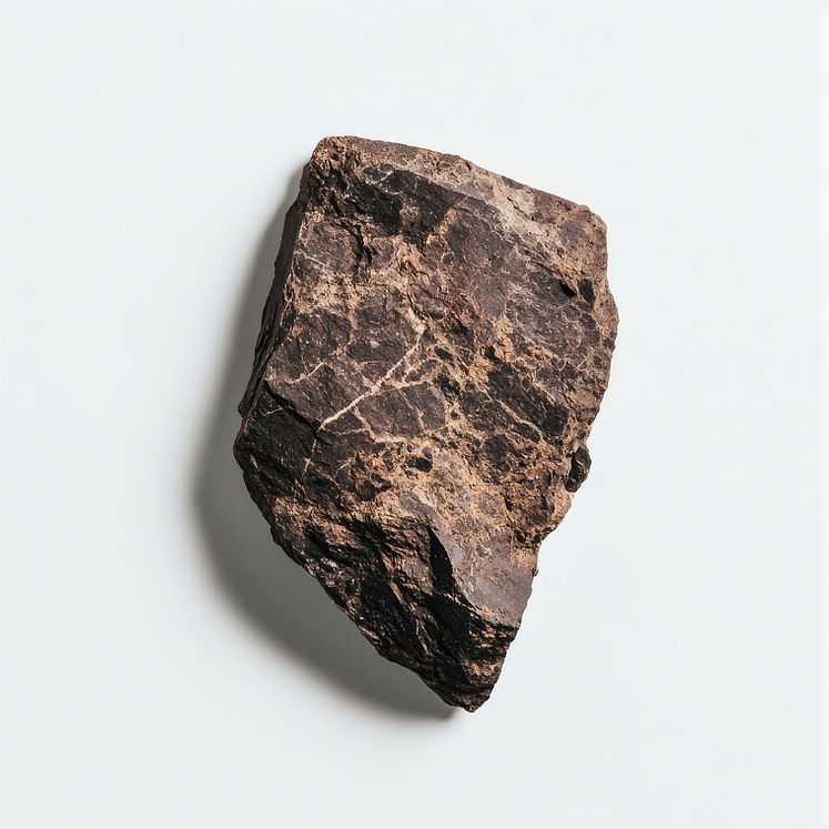 Rock on White Background