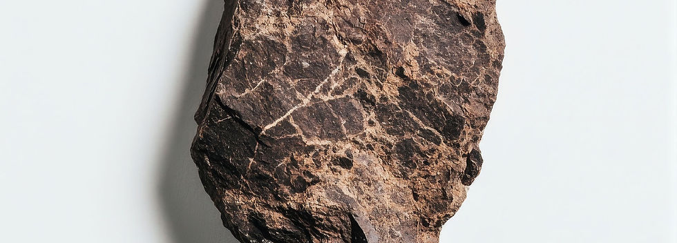 Rock on White Background