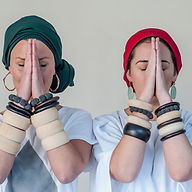 Two women in prayer