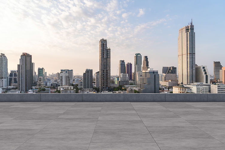 A view on top of the building