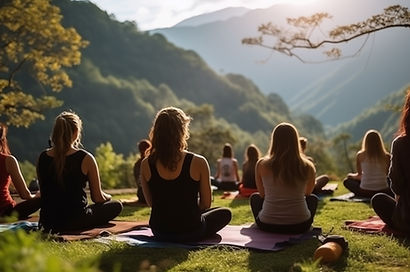 Outdoor Group Yoga Session