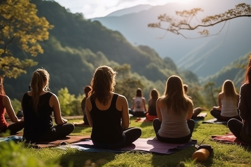 Outdoor Group Meditation Session
