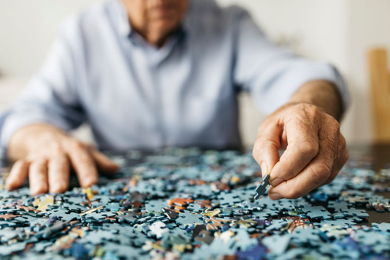 Doing Jigsaw Puzzle