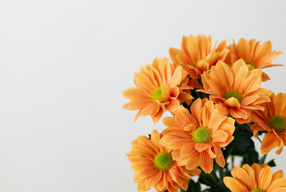 Oranje bloemenboeket