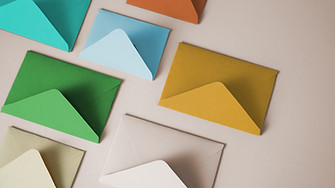 Colorful Envelopes Display