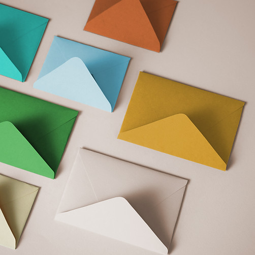 Colorful Envelopes Display