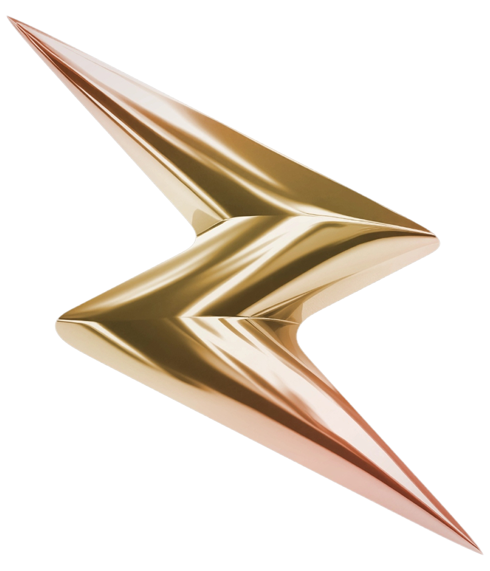 Golden Lightning Bolt