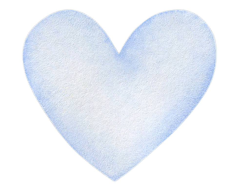 Blue Watercolor Heart