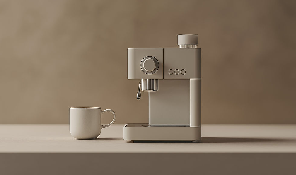 Configuração da máquina de café