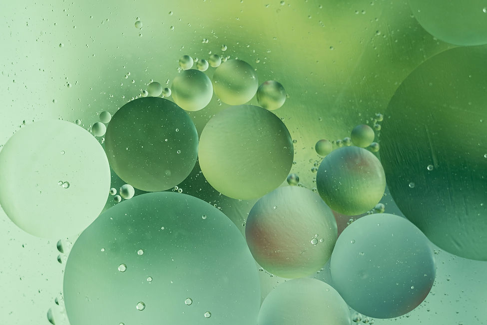 Green Oil Bubbles