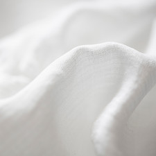 Tissu de coton blanc