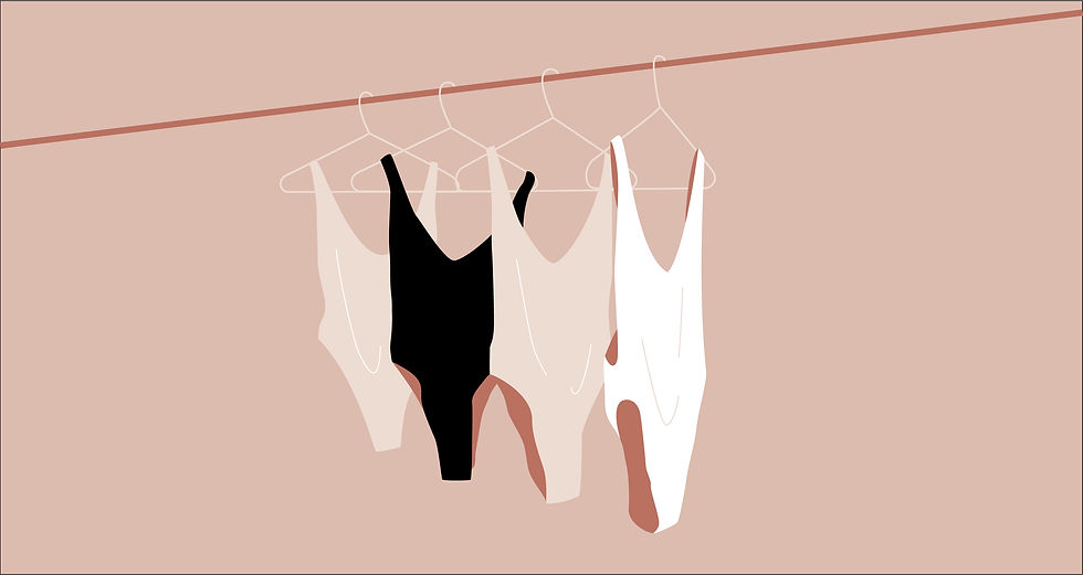Minimalist Hanging Swimsuits