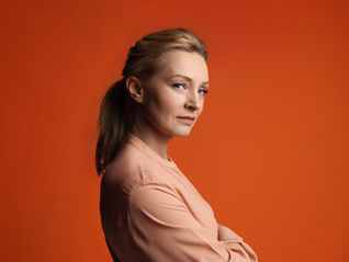 woman looking complentative