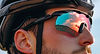 Cyclist Wearing Sunglasses