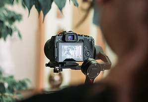 Camera on a tripod