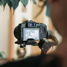 Camera on a tripod