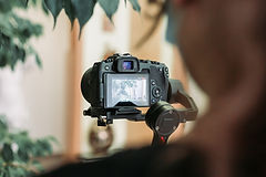 Camera on a tripod