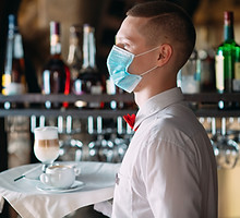 Waiter with Mask