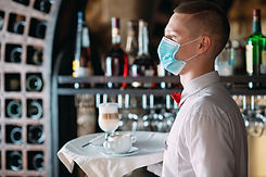 Waiter with Mask