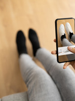 Digital shopping shoes